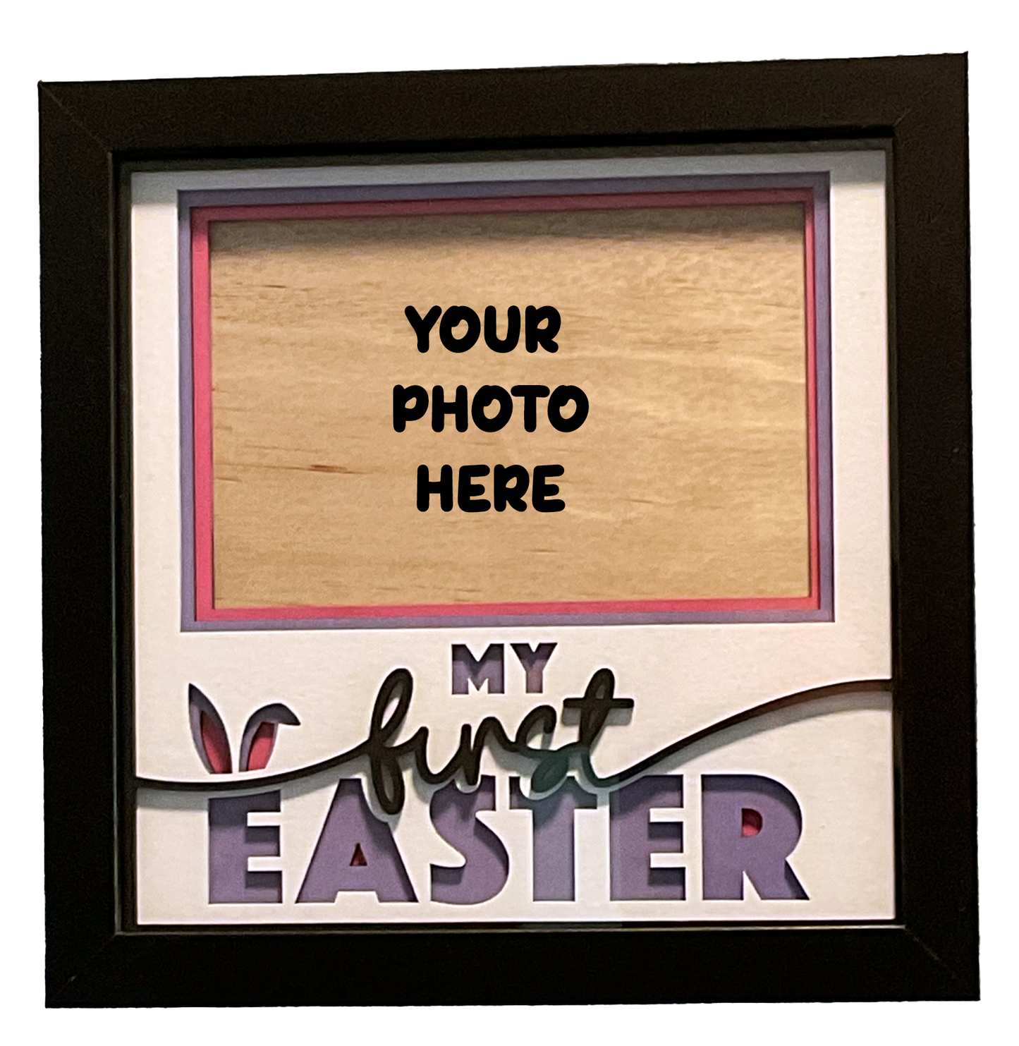 My First Easter Shadow Box Frame- Customizable