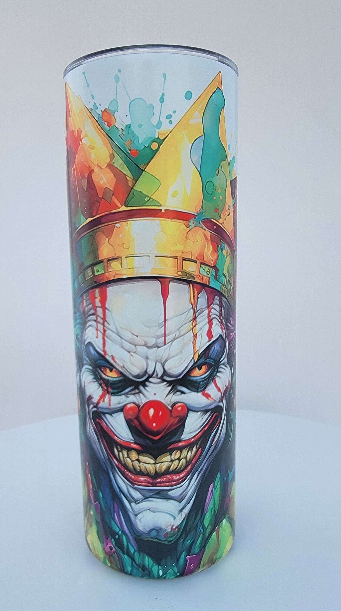 Creepy Clown/Joker 20oz. Tumbler Glow in the Dark