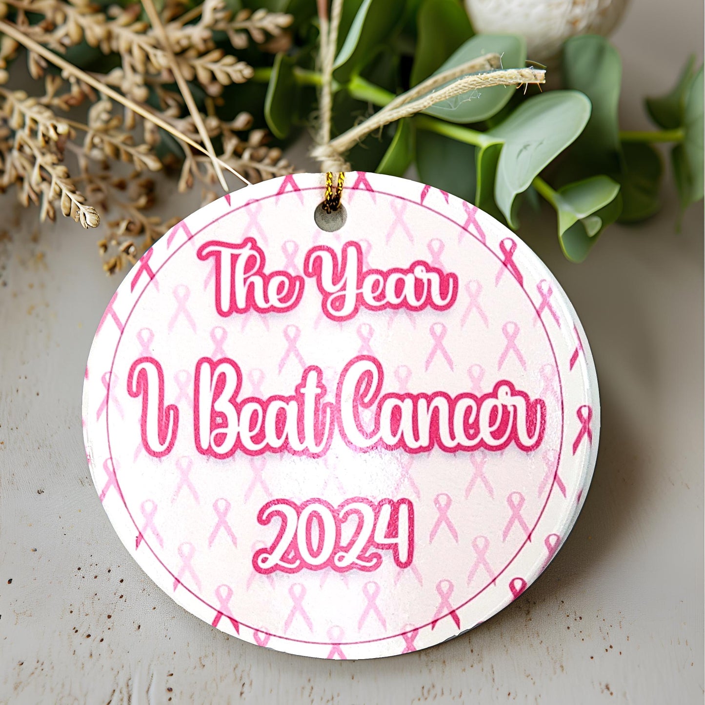 Breast Cancer Survivor Gift Ornaments- Cancer Survivor Gift Ornament- I survived Cancer Gift- I survived Cancer Patient Gift- Cancer Warrior