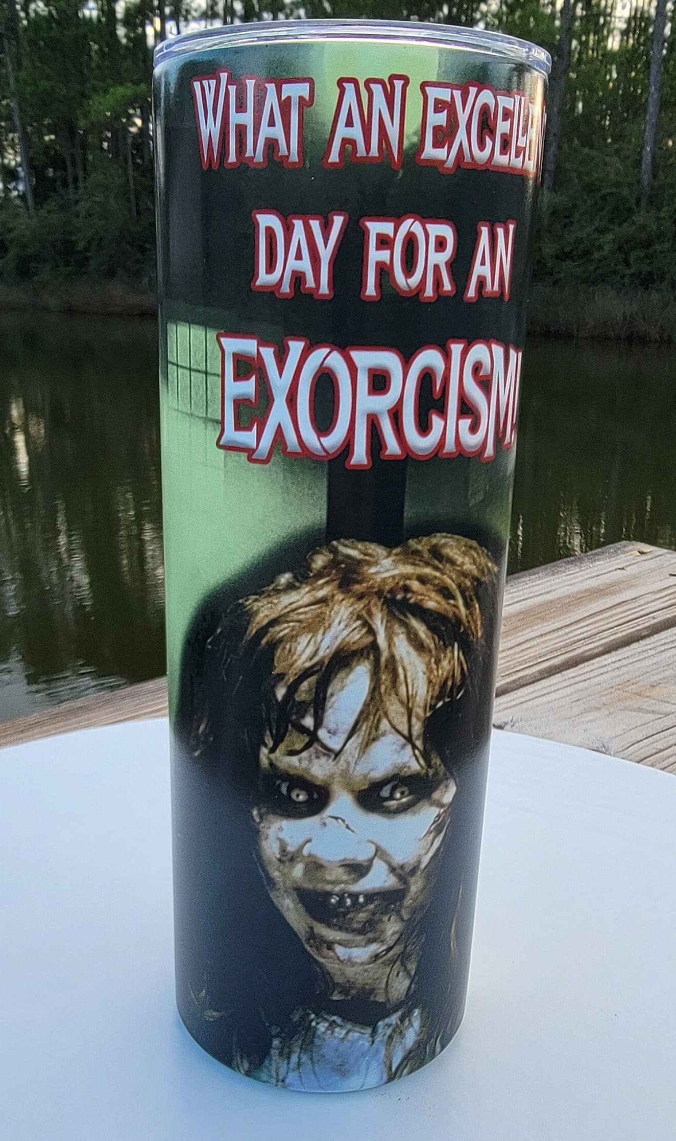 Exorcist Inspired 20oz. Tumbler Glow in the Dark