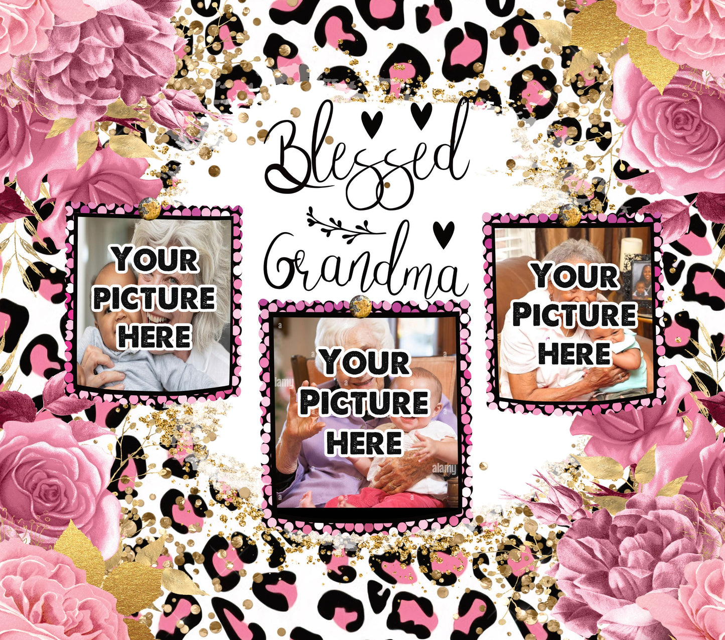 Blessed Grandma Photo Tumbler