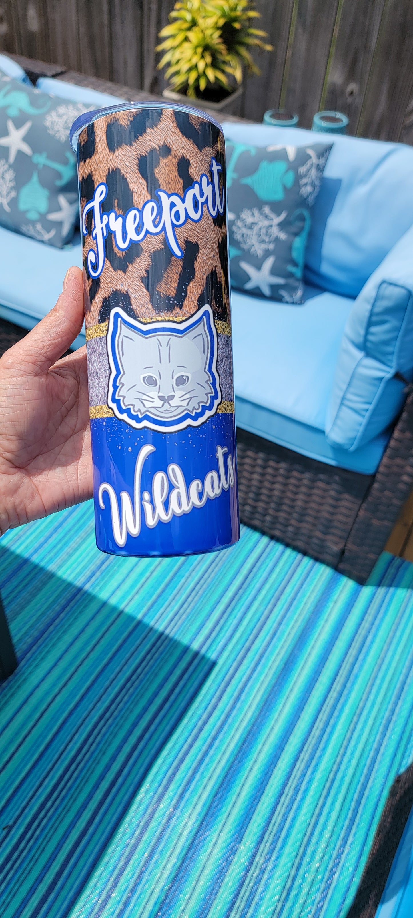 Back to School Tumbler- School Spirit Tumbler- Freeport Elementary Tumbler- Personalized FES Tumbler- Teacher Gift- Student Gift-