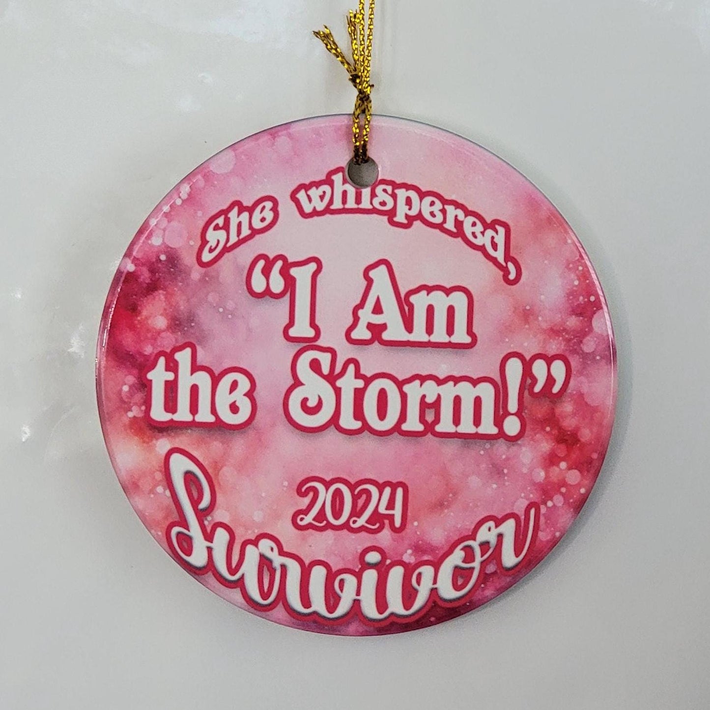 Breast Cancer Survivor Gift Ornaments- Cancer Survivor Gift Ornament- I survived Cancer Gift- I survived Cancer Patient Gift- Cancer Warrior