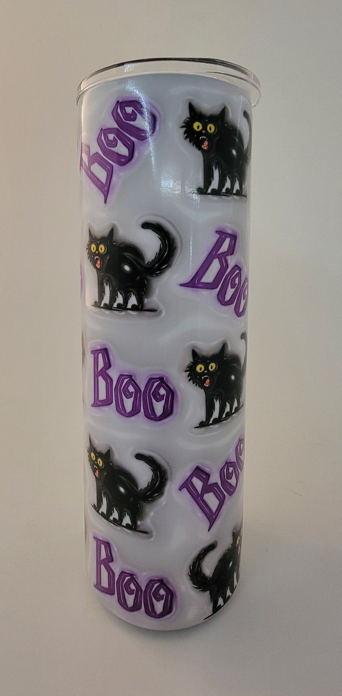 Friendly Boo black Cats UV Color Changing Tumbler