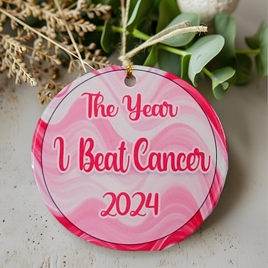 Breast Cancer Survivor Gift Ornaments- Cancer Survivor Gift Ornament- I survived Cancer Gift- I survived Cancer Patient Gift- Cancer Warrior