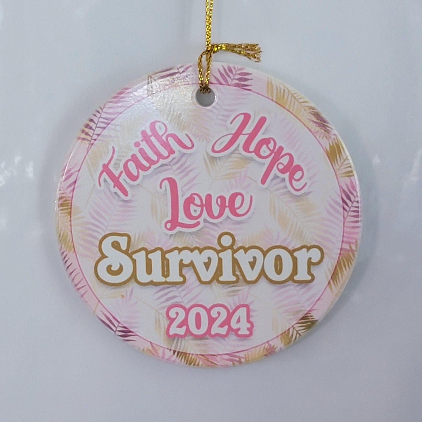 Breast Cancer Survivor Gift Ornaments- Cancer Survivor Gift Ornament- I survived Cancer Gift- I survived Cancer Patient Gift- Cancer Warrior