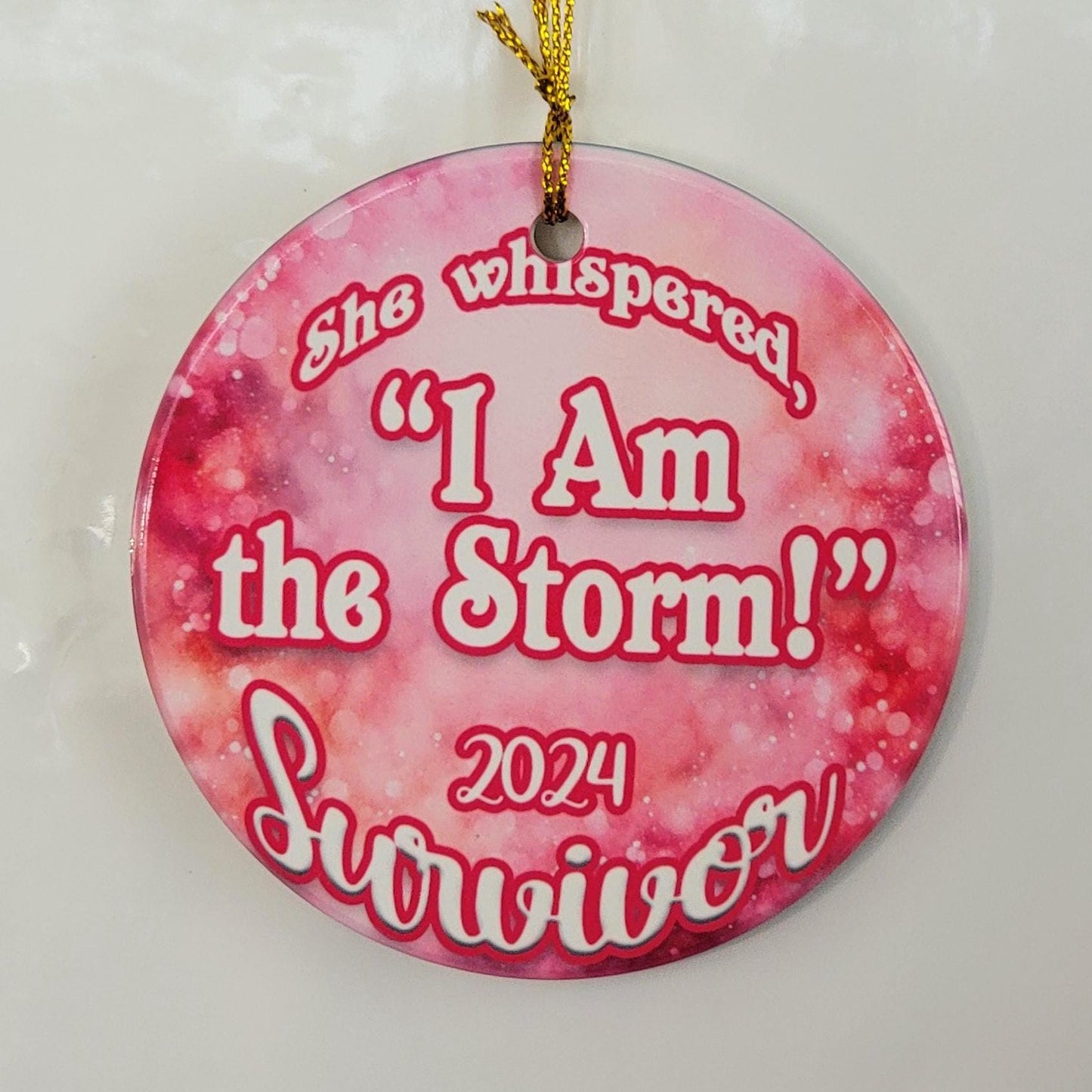 Breast Cancer Survivor Gift Ornaments- Cancer Survivor Gift Ornament- I survived Cancer Gift- I survived Cancer Patient Gift- Cancer Warrior