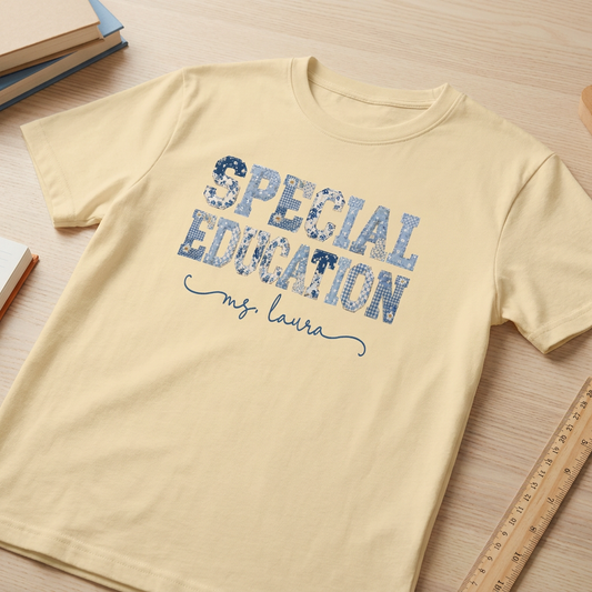 Custom Name Special Education Teacher T-Shirt