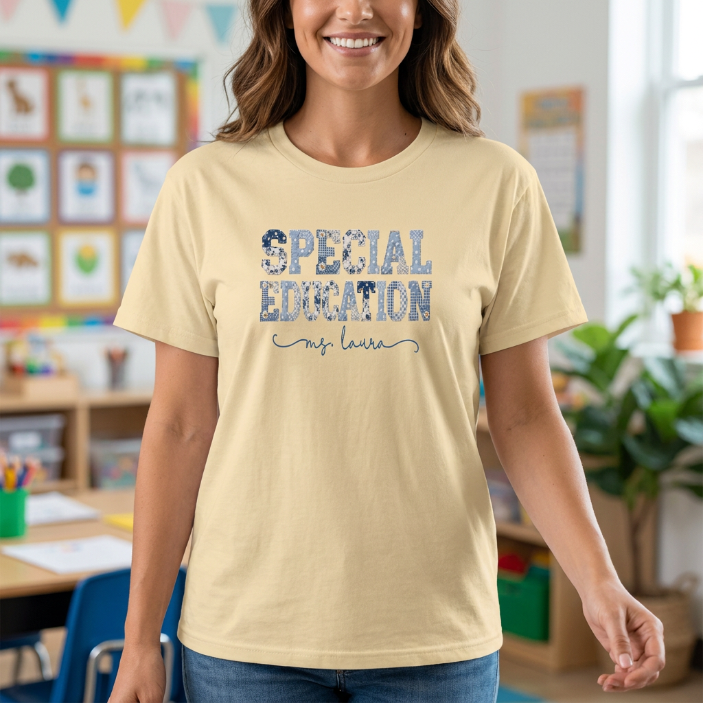 Custom Name Special Education Teacher T-Shirt
