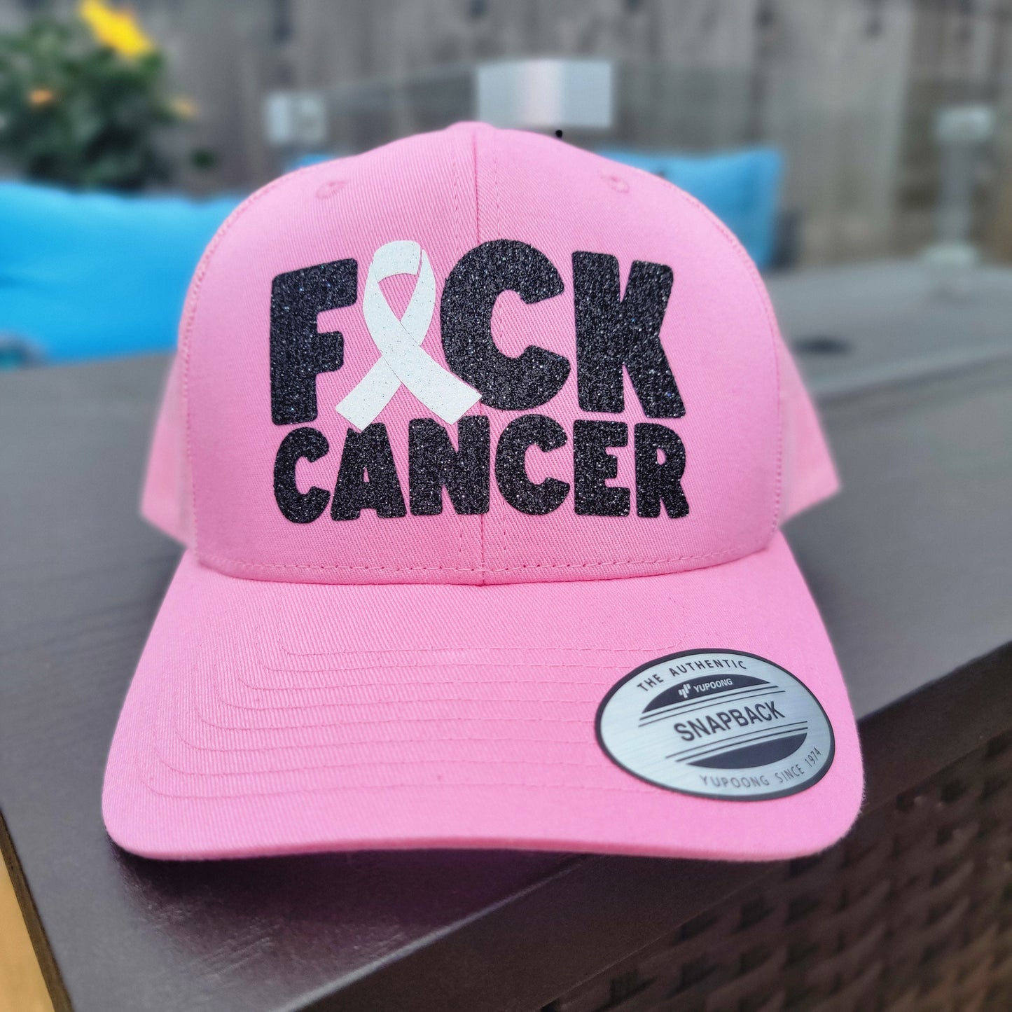 Breast Cancer Pink Trucker Hat- Fuck Cancer Pink Trucker Hat- Breast Cancer Awareness Pink Hat- Breast Cancer Awareness Gift