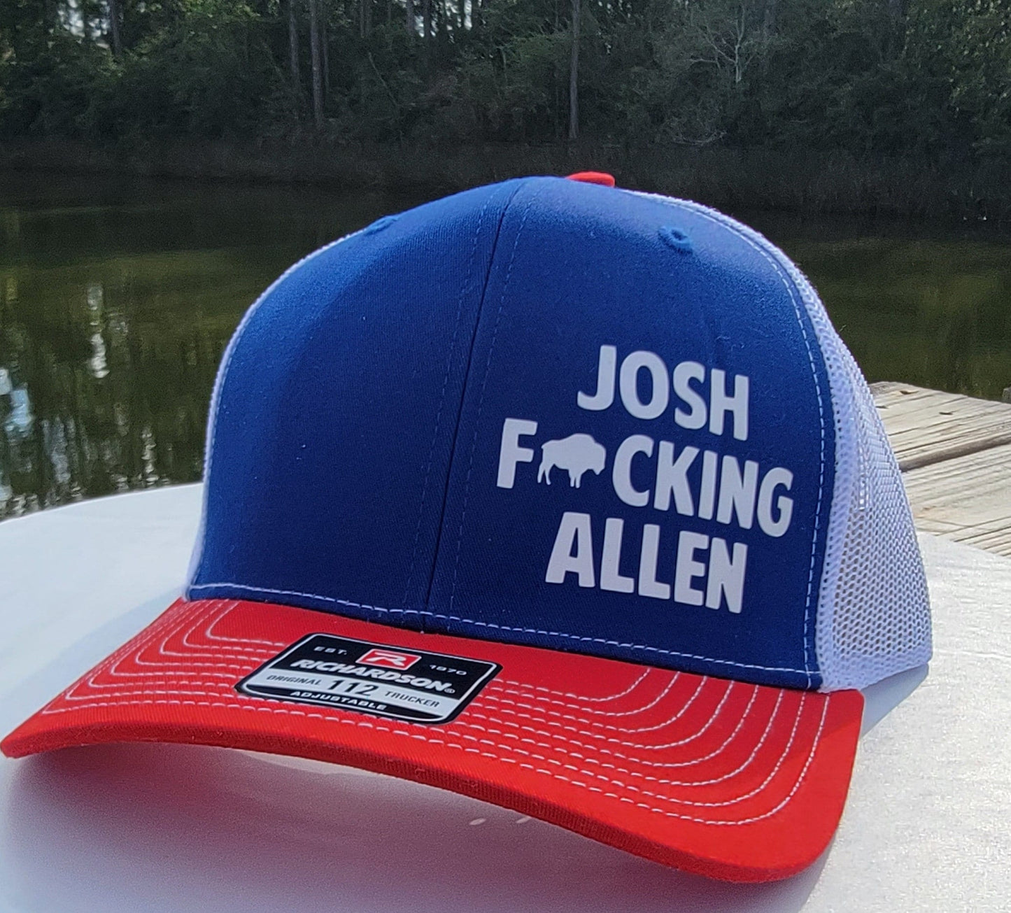 Josh Allen Buffalo Bills Trucker Hat- Bills Football Trucker Hat