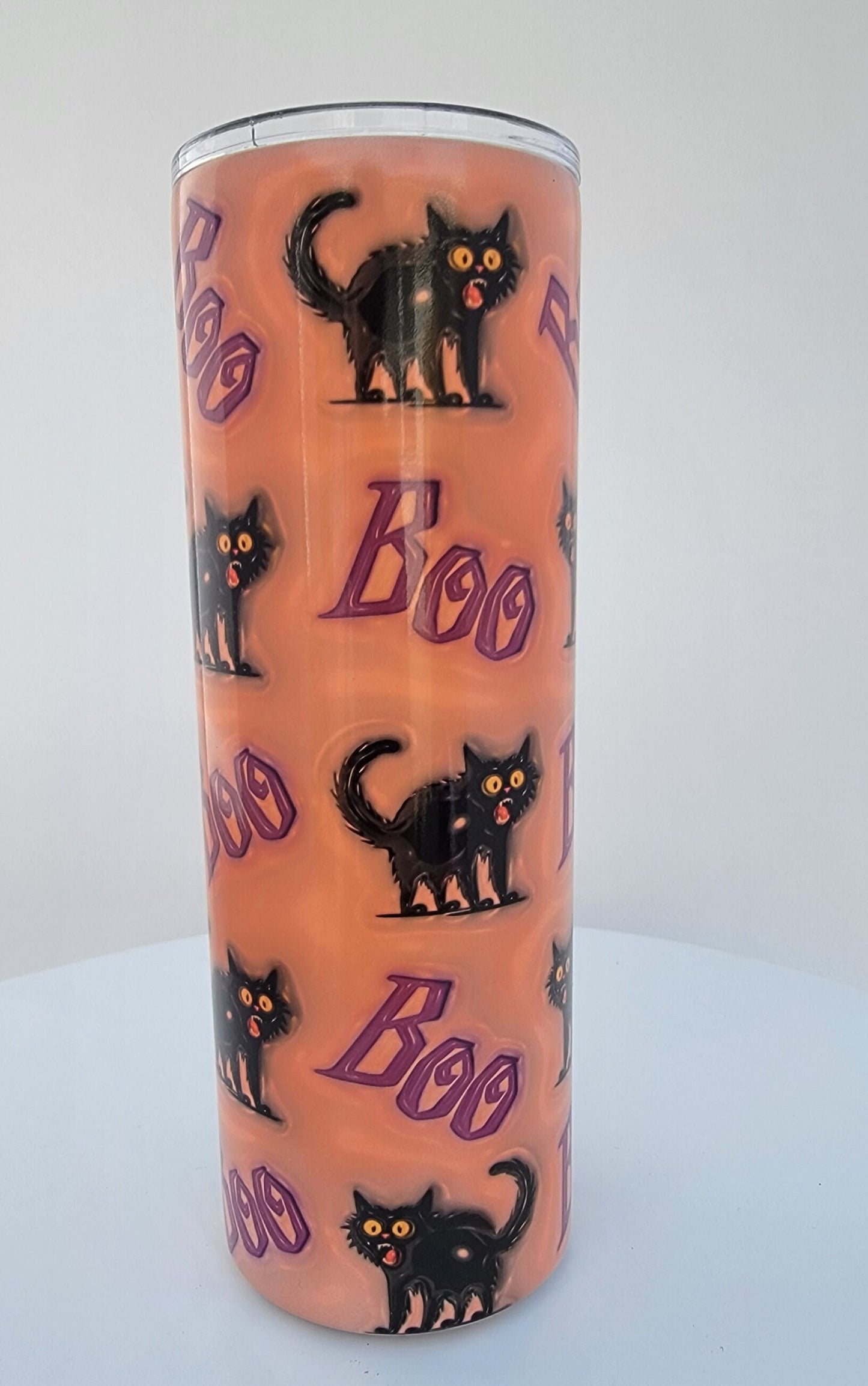 Friendly Boo black Cats UV Color Changing Tumbler