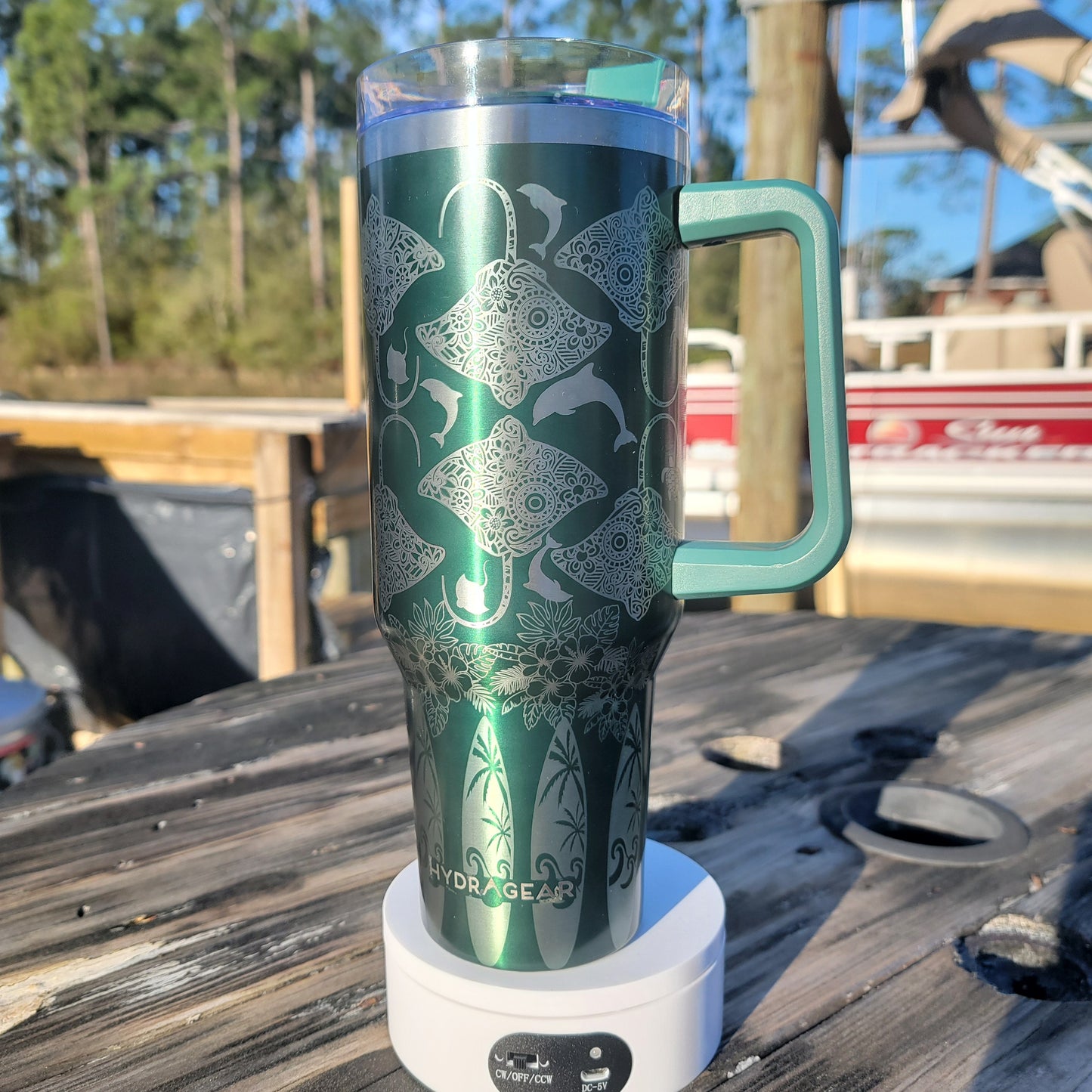 Shaka Surfing Laser Engraved Full Wrap for 40oz Tumbler, Surfing Digital Download, Shaka Surfing SVG, Sea Turtle SVG