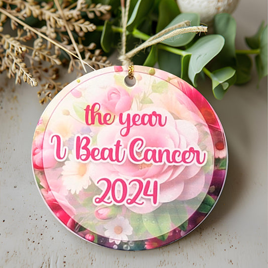 Breast Cancer Survivor Gift Ornaments- Cancer Survivor Gift Ornament- I survived Cancer Gift- I survived Cancer Patient Gift- Cancer Warrior