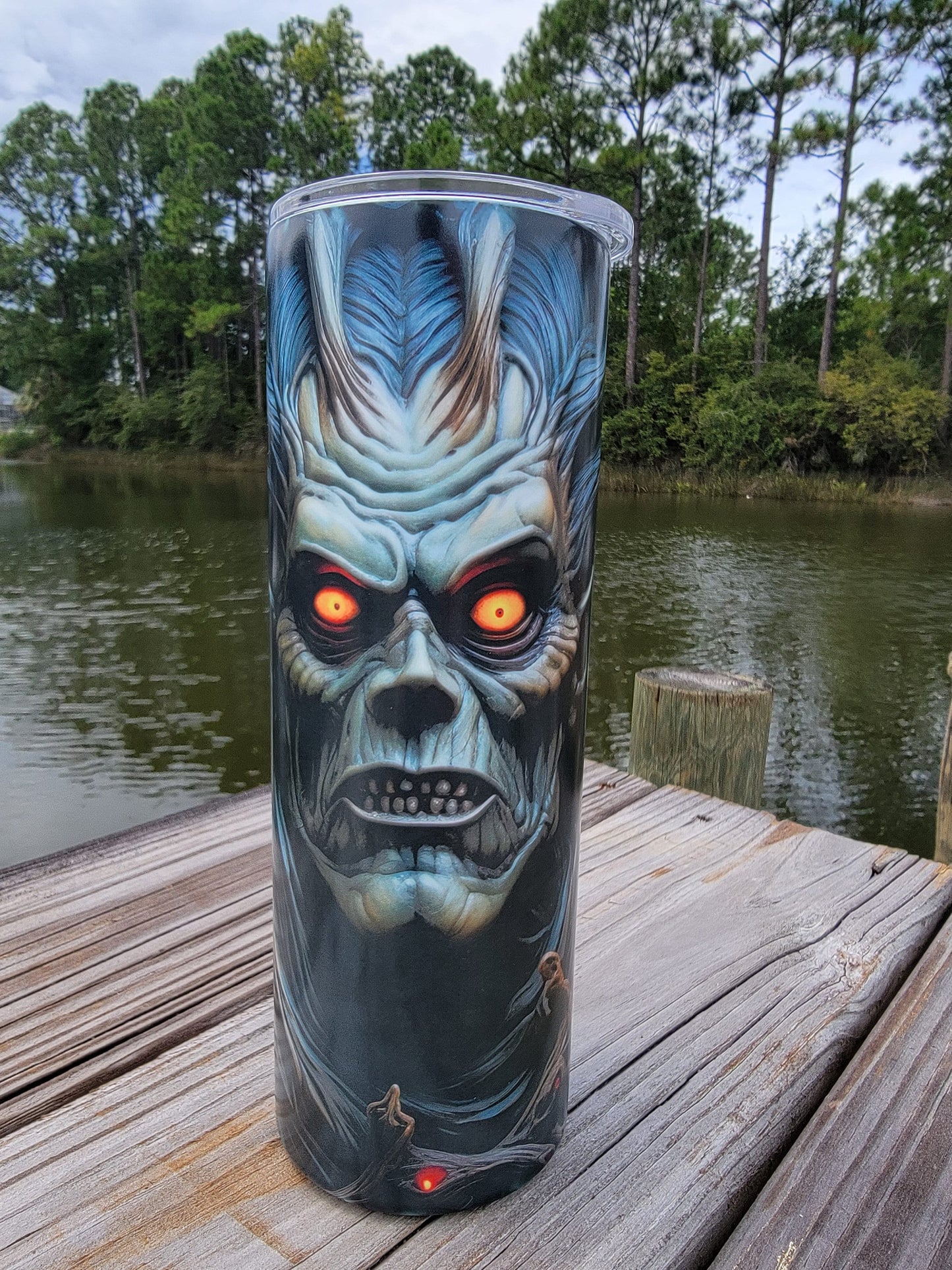 Frightful Demon 3D Halloween Tumblers