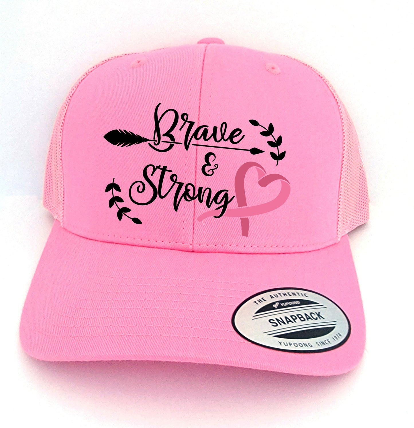 Breast Cancer Pink Trucker Hat- Cancer Pink Trucker Hat- Breast Cancer Awareness Pink Hat- Breast Cancer Awareness Gift