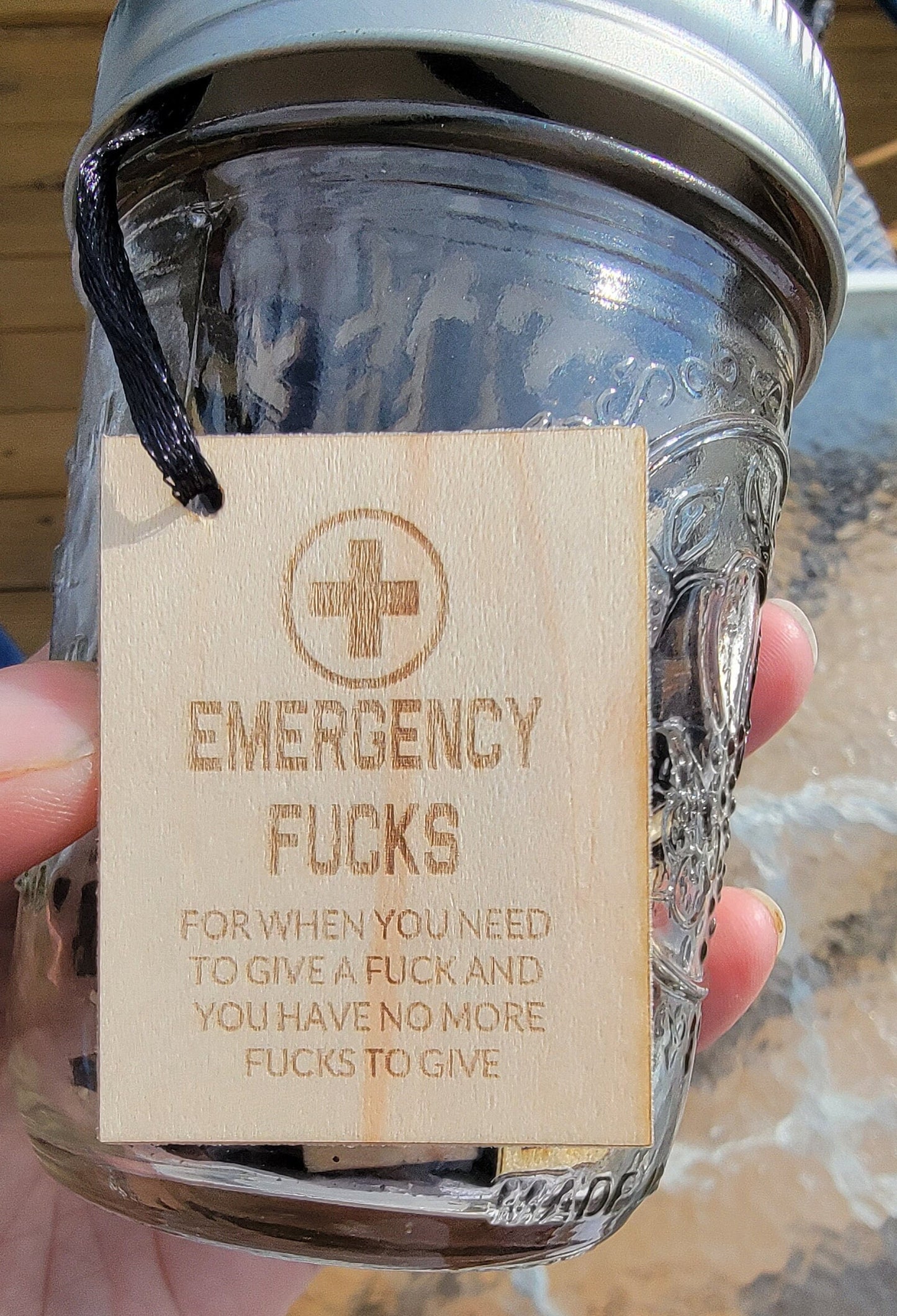 A Jar of Fucks- Emergency Fucks - Fucks to Give - Adult Humor Gift