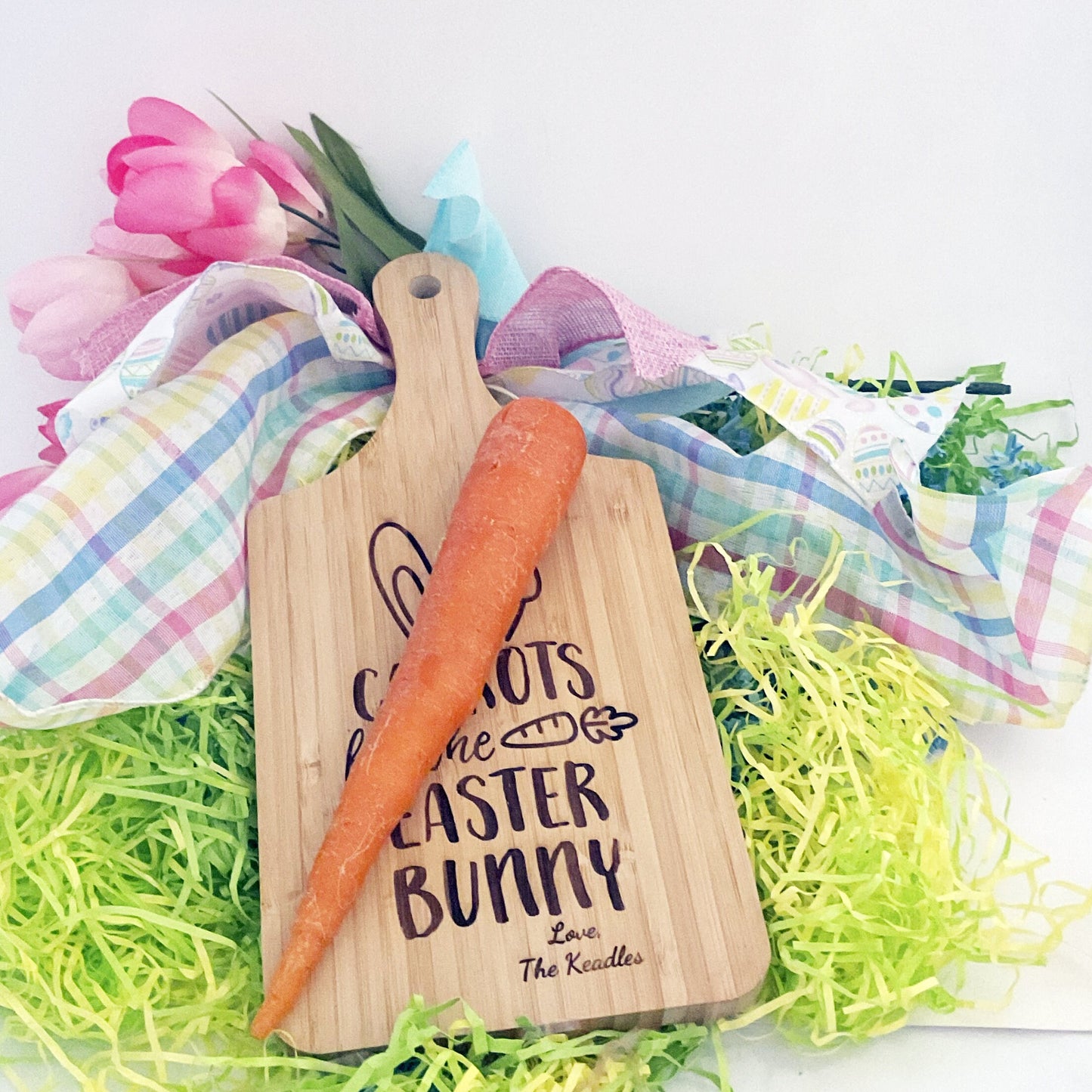 Carrots for the Easter Bunny Customized Serving Board- Easter Bunny Board