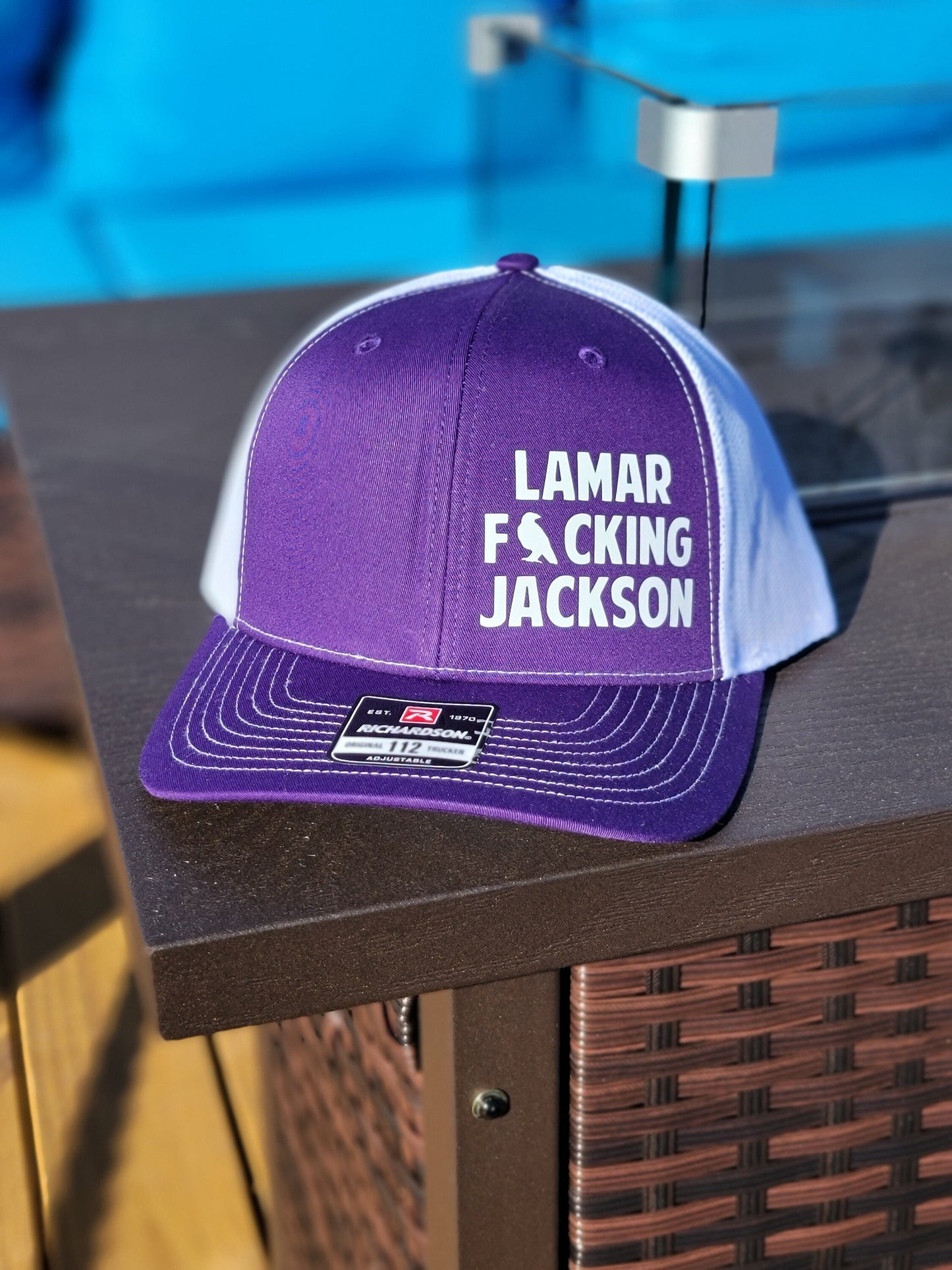 Lamar Jackson Inspired Hat- Baltimore Ravens Trucker Hat- Ravens Football Trucker Hat