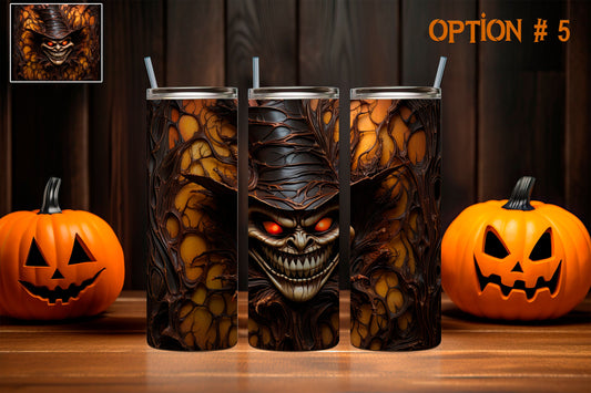 Creepy Scarecrow Halloween Tumblers