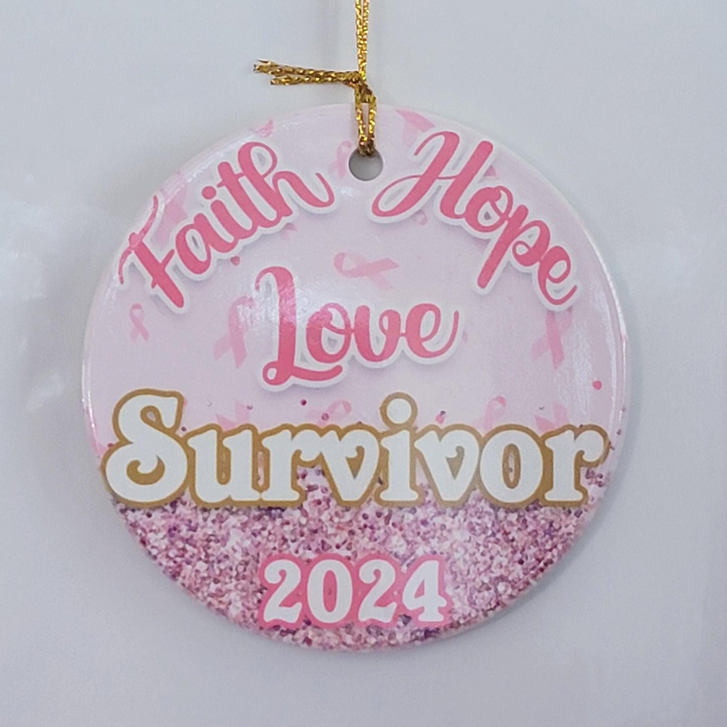 Breast Cancer Survivor Gift Ornaments- Cancer Survivor Gift Ornament- I survived Cancer Gift- I survived Cancer Patient Gift- Cancer Warrior