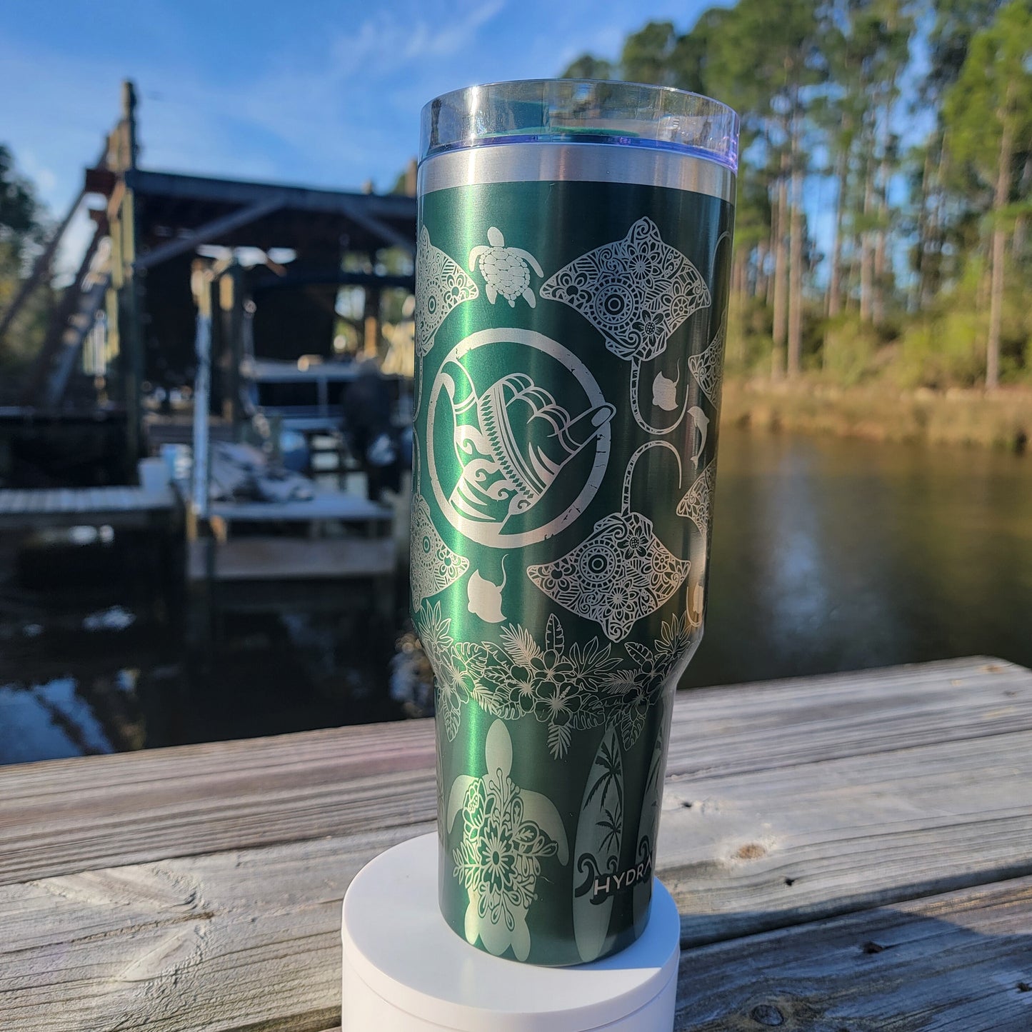 Shaka Surfing Laser Engraved Full Wrap for 40oz Tumbler, Surfing Digital Download, Shaka Surfing SVG, Sea Turtle SVG