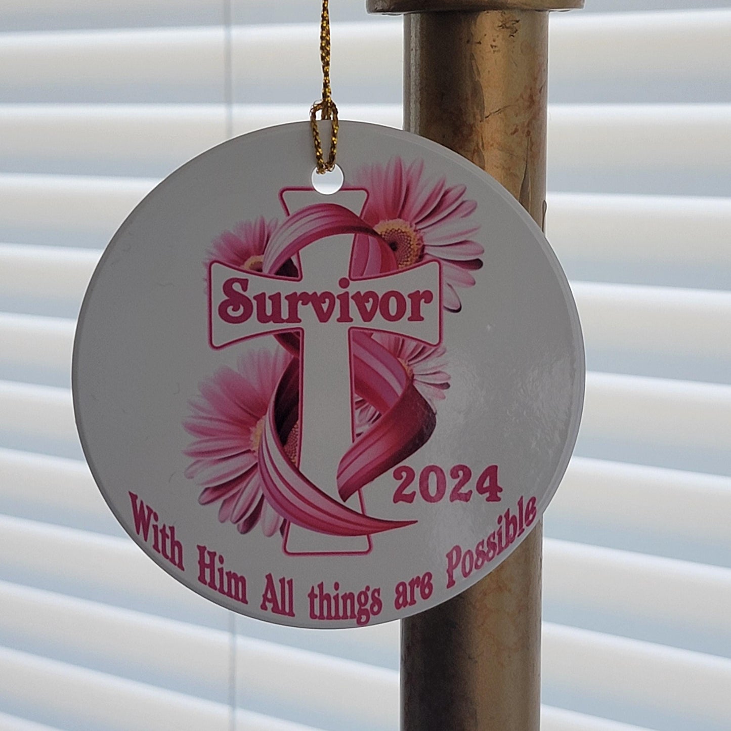 Breast Cancer Survivor Gift Ornaments- Cancer Survivor Gift Ornament- I survived Cancer Gift- I survived Cancer Patient Gift- Cancer Warrior