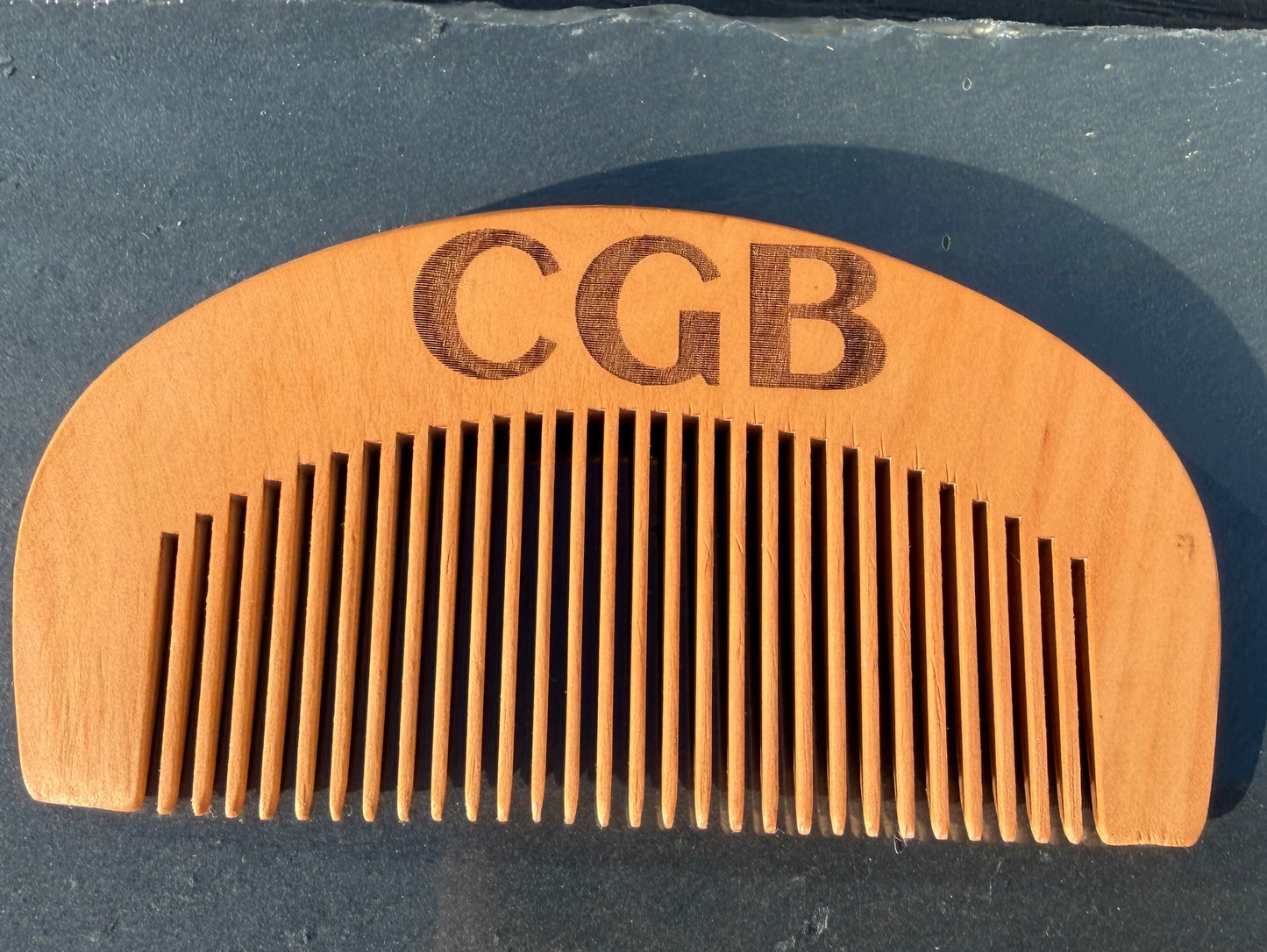 Custom engraved beard and mustache comb