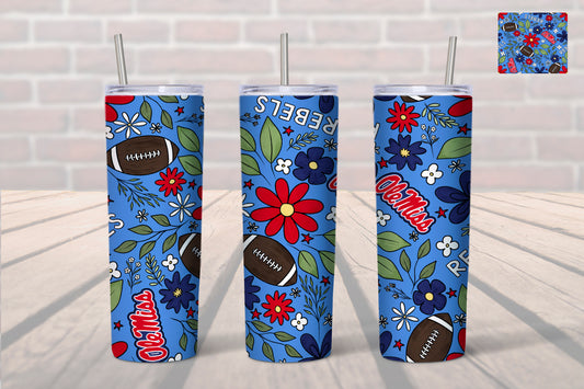 University of Mississippi 20 oz floral Ole Miss tumbler.