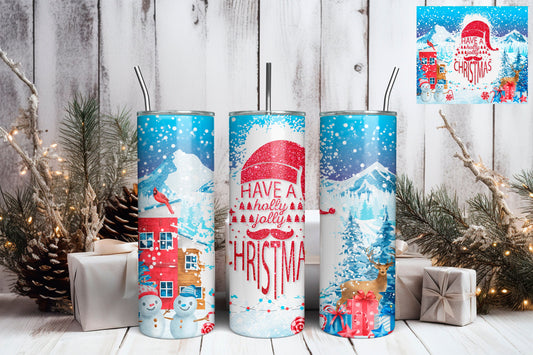 Holly Jolly Christmas Tumbler