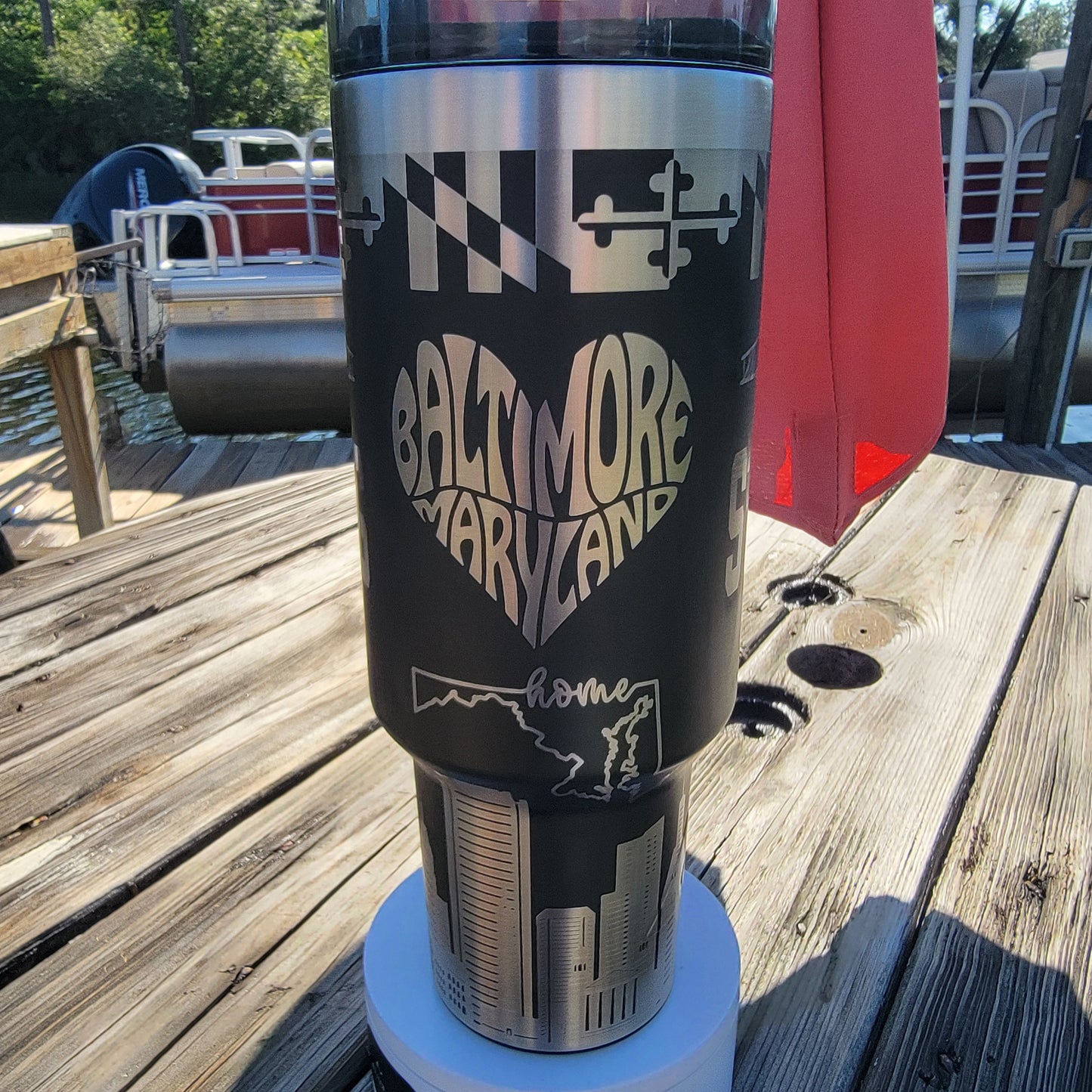 Baltimore 40 oz. Tumbler SVG File- Baltimore Strong SVG Digital File- Baltimore Maryland- Francis Scott Key Bridge SVG File