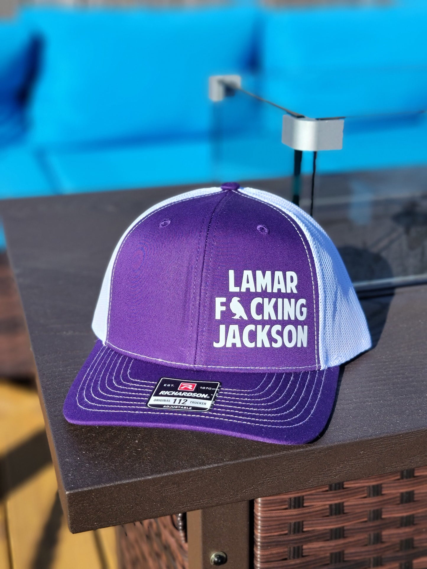 Lamar Jackson Inspired Hat- Baltimore Ravens Trucker Hat- Ravens Football Trucker Hat