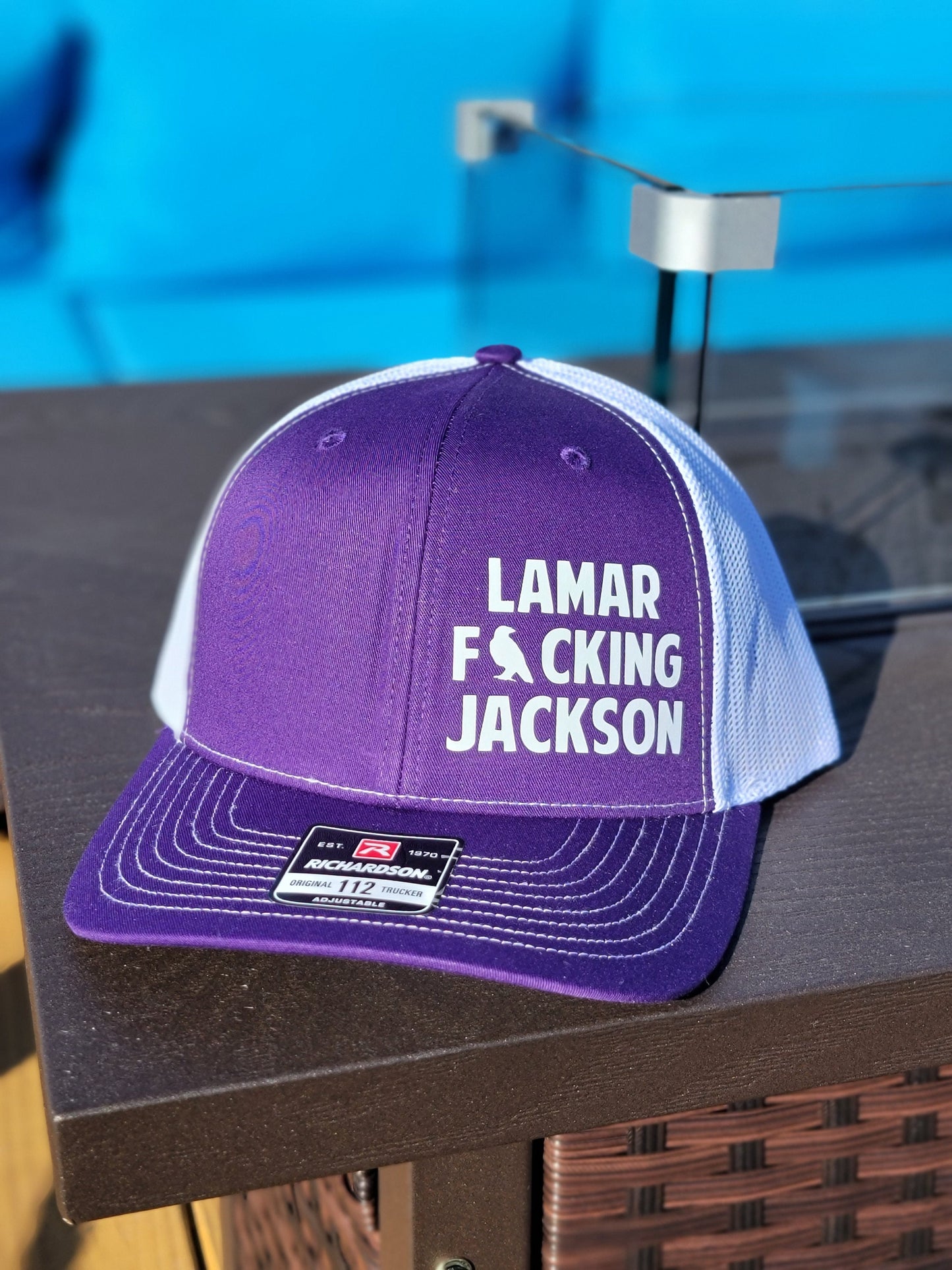 Lamar Jackson Inspired Hat- Baltimore Ravens Trucker Hat- Ravens Football Trucker Hat