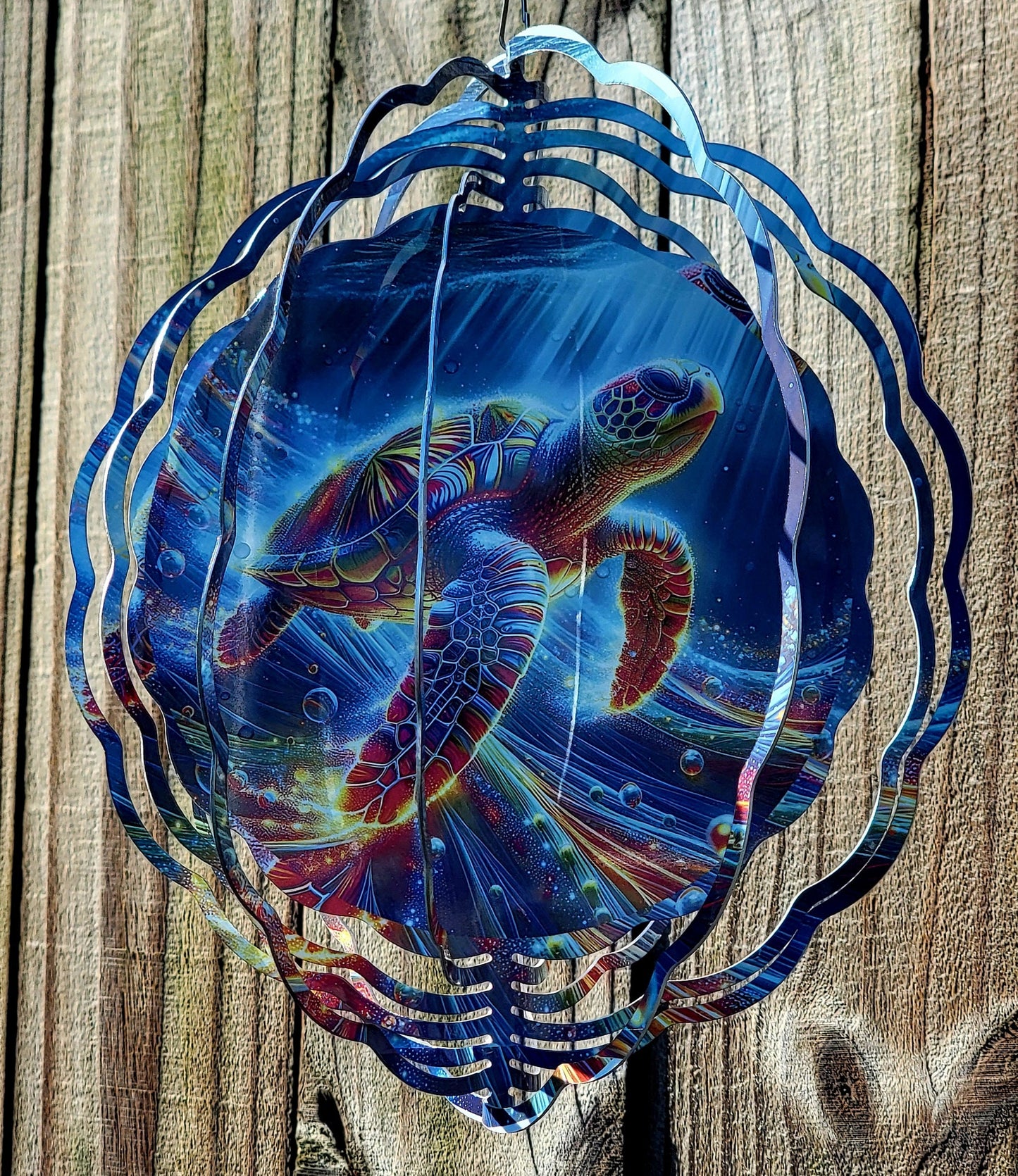 Sea Turtle Digital File for 10in Wind Spinner- Colorful Sea Life Wind Spinner PNG- Sublimated Sea Turtle 10" Wind Spinner Digital File