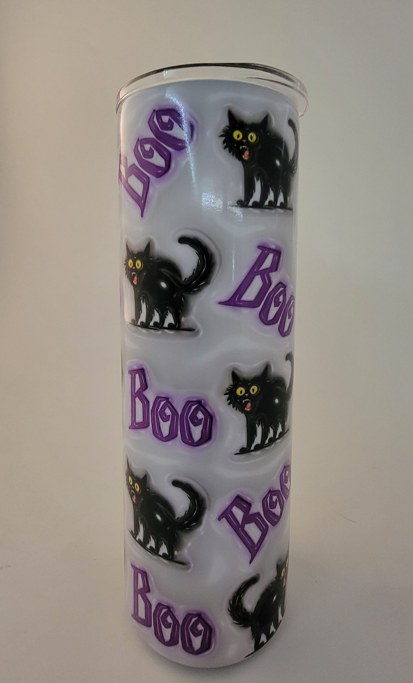 Friendly Boo black Cats UV Color Changing Tumbler