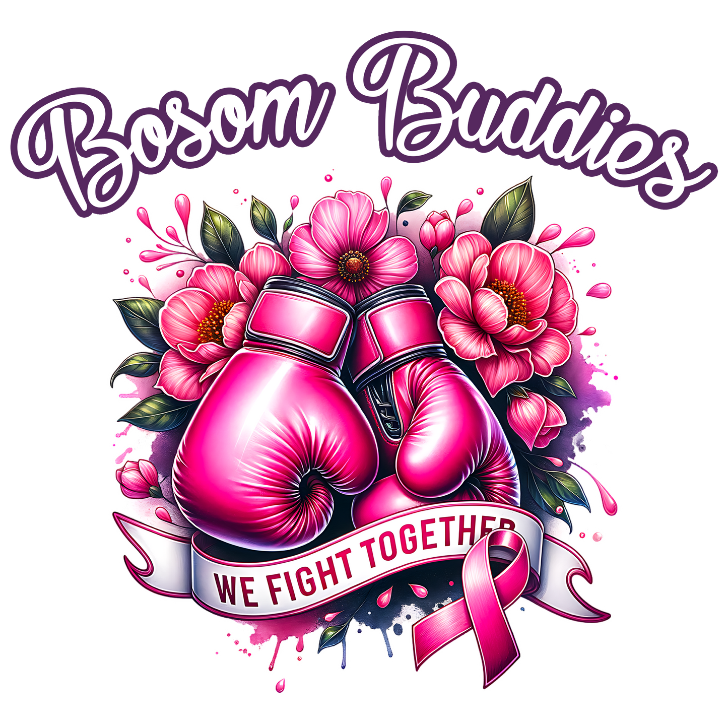 Bosom Buddies Cancer Support Group Shirt Design