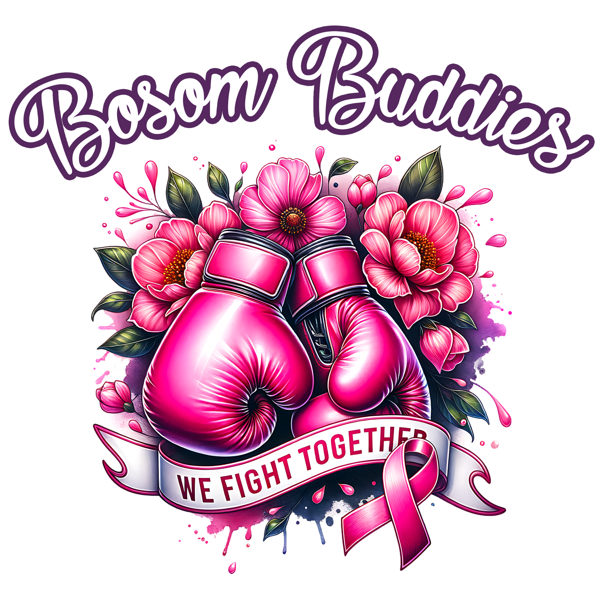 Bosom Buddies Cancer Support Group Shirt Design