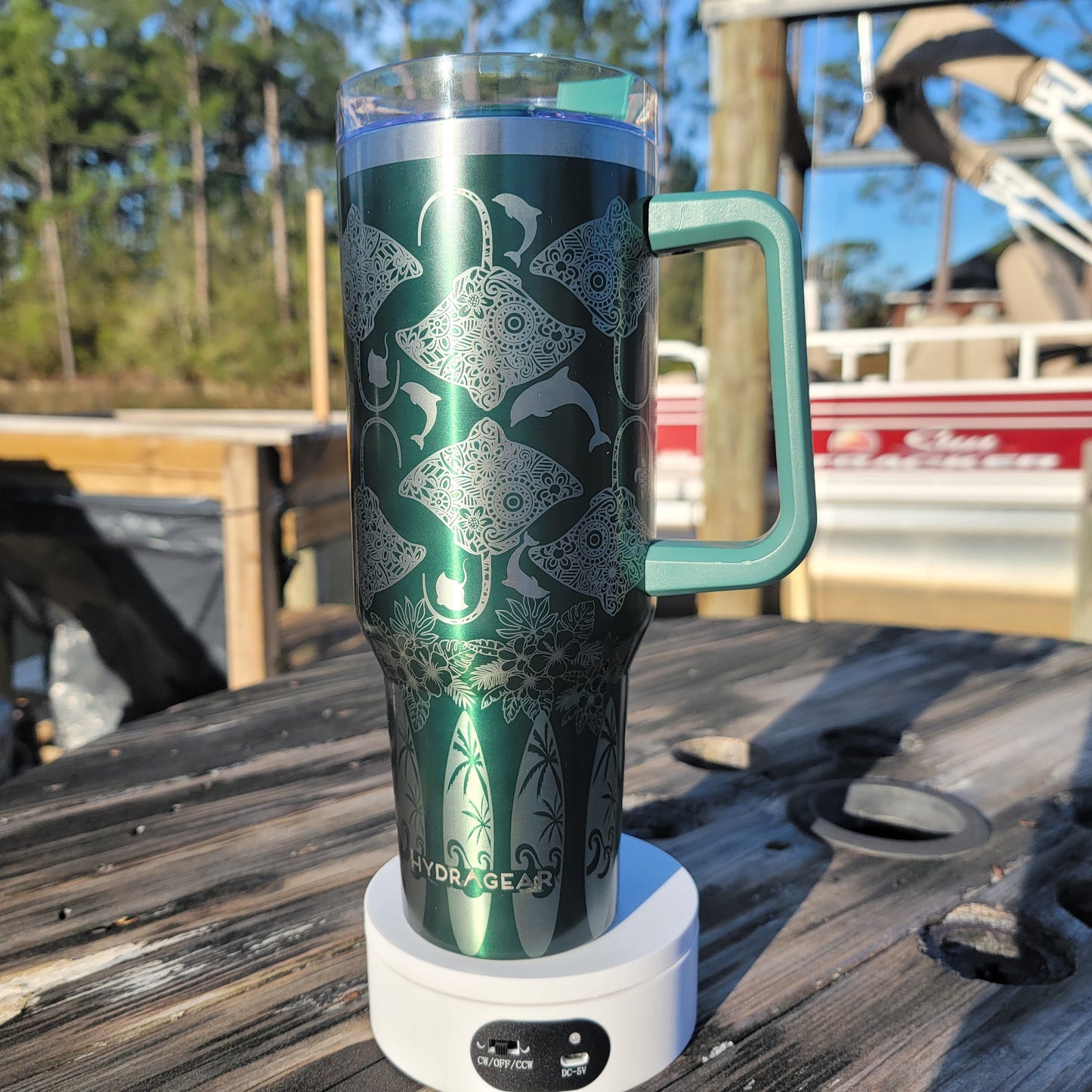 Shaka Surfing Laser Engraved Full Wrap for 40oz Tumbler, Surfing Digital Download, Shaka Surfing SVG, Sea Turtle SVG