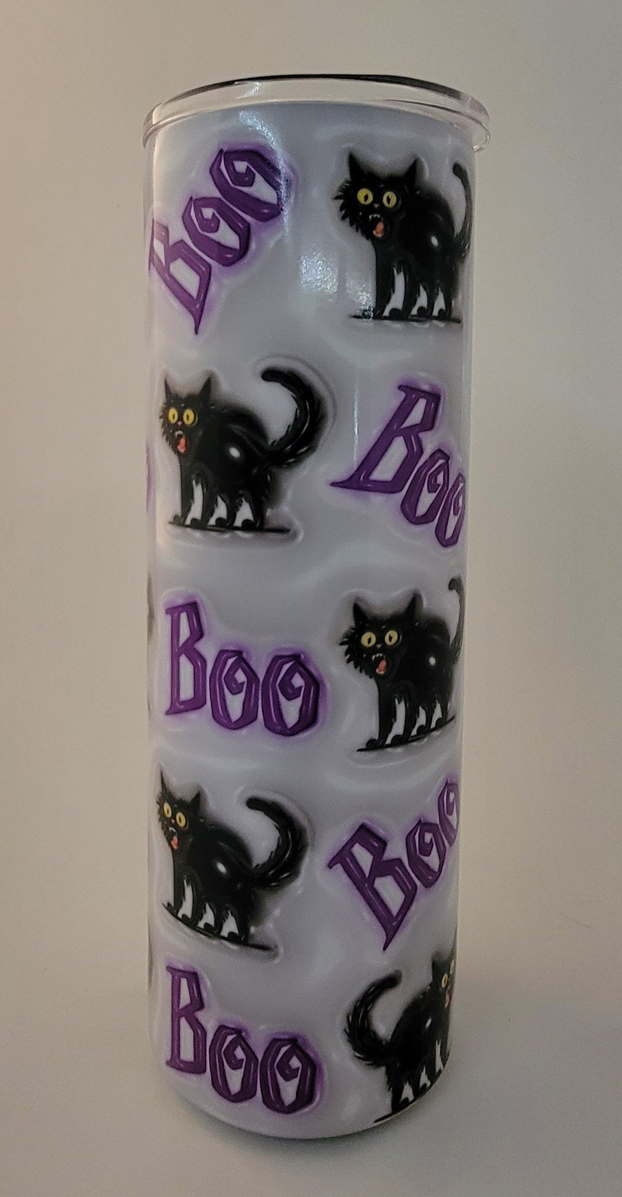 Friendly Boo black Cats UV Color Changing Tumbler