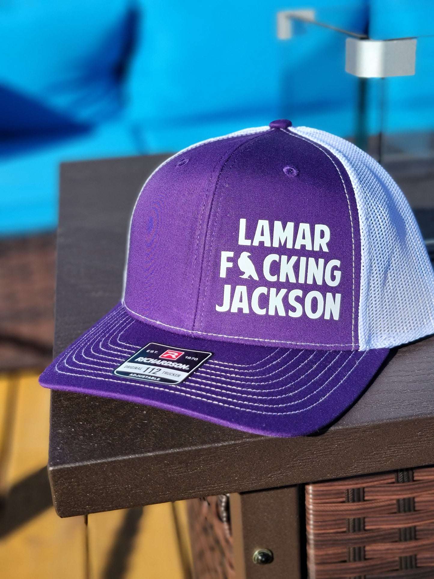 Lamar Jackson Inspired Hat- Baltimore Ravens Trucker Hat- Ravens Football Trucker Hat