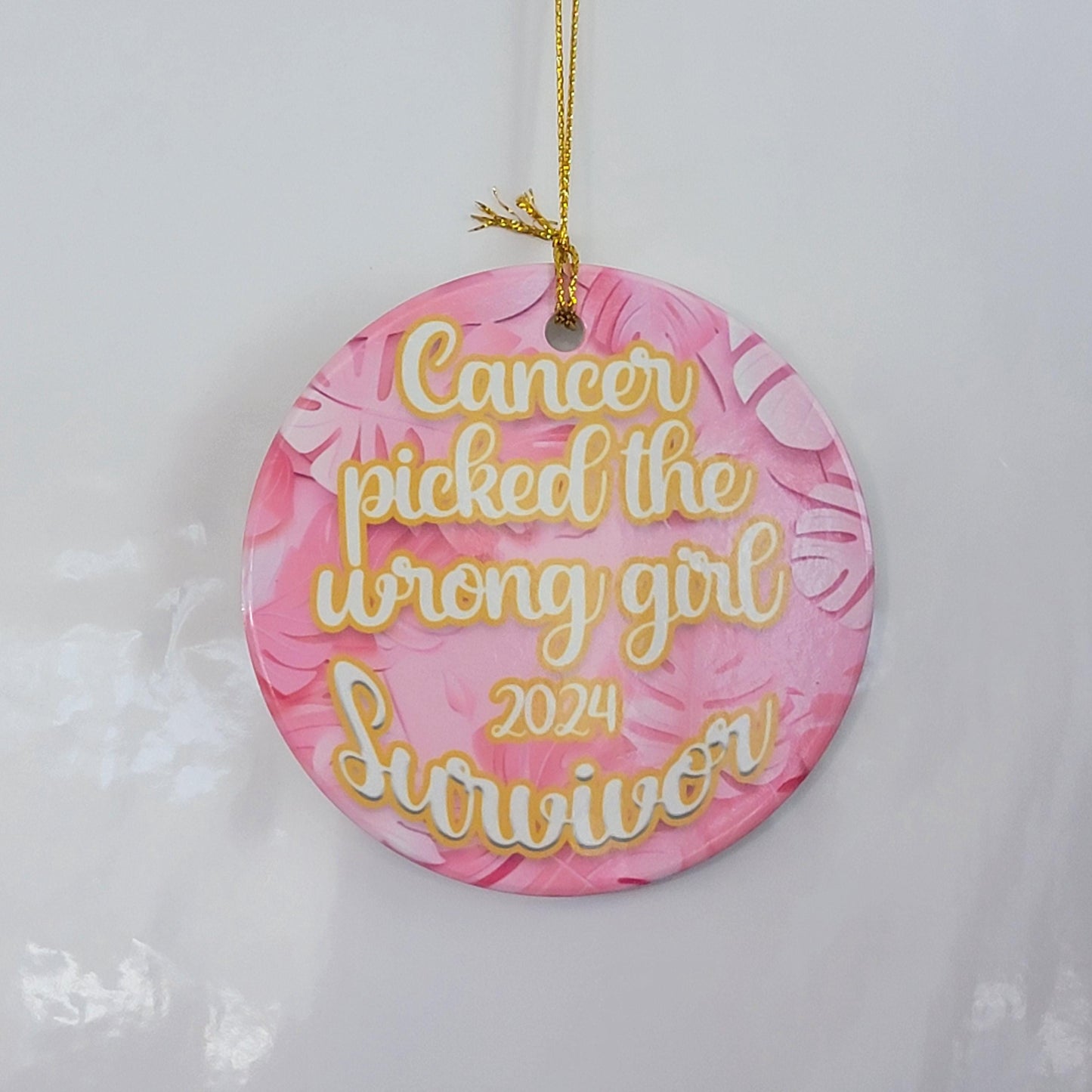 Breast Cancer Survivor Gift Ornaments- Cancer Survivor Gift Ornament- I survived Cancer Gift- I survived Cancer Patient Gift- Cancer Warrior