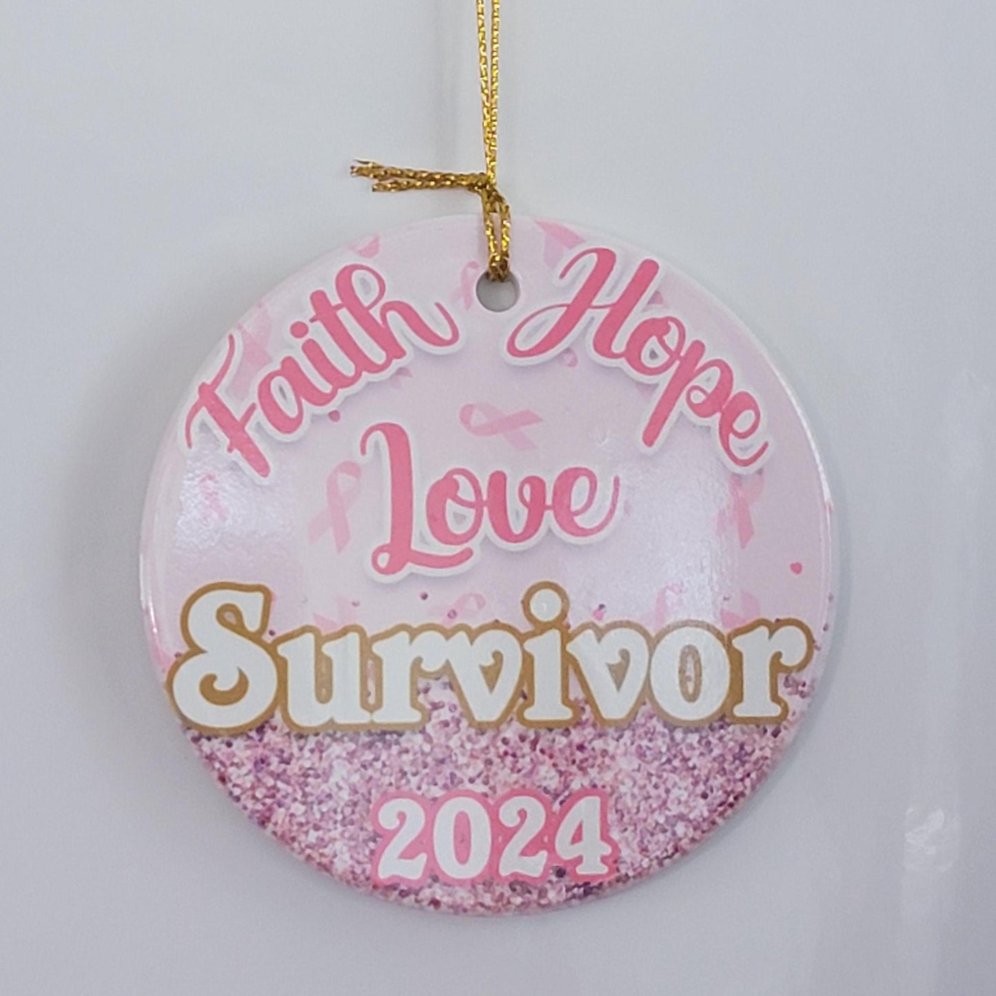 Breast Cancer Survivor Gift Ornaments- Cancer Survivor Gift Ornament- I survived Cancer Gift- I survived Cancer Patient Gift- Cancer Warrior