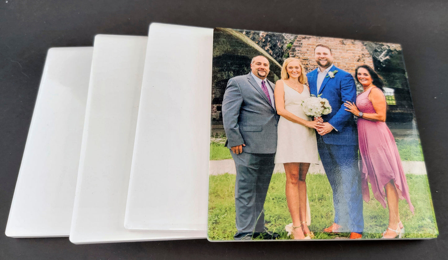 Custom Ceramic Photo Coasters - Personalized Photo Coasters - Unique Photo Coasters