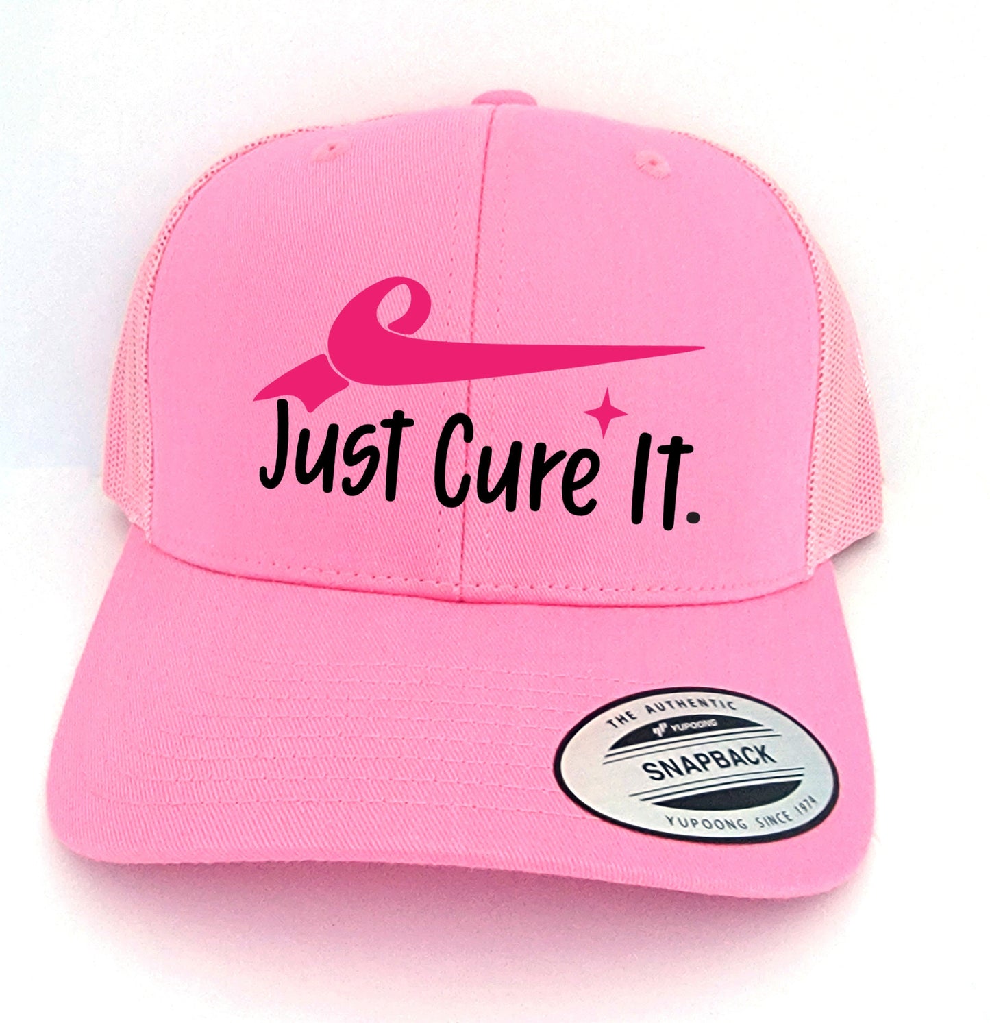 Breast Cancer Pink Trucker Hat- Cancer Pink Trucker Hat- Breast Cancer Awareness Pink Hat- Breast Cancer Awareness Gift