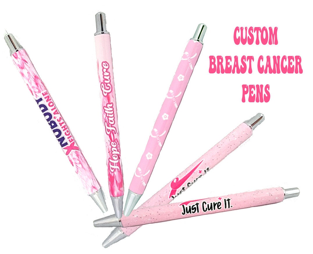 Breast Cancer Pens- Sublimated Pens- Custom Breast Cancer Pens