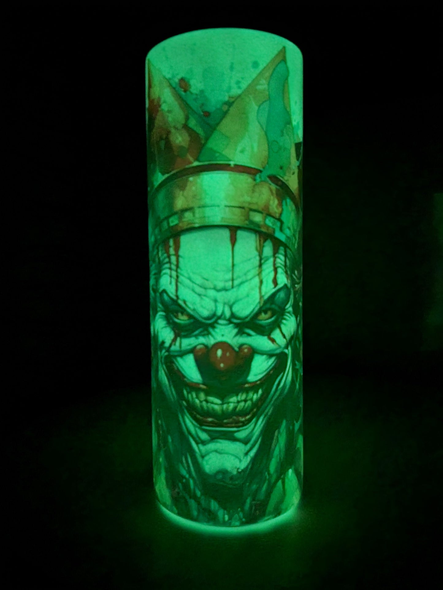 Creepy Clown/Joker 20oz. Tumbler Glow in the Dark